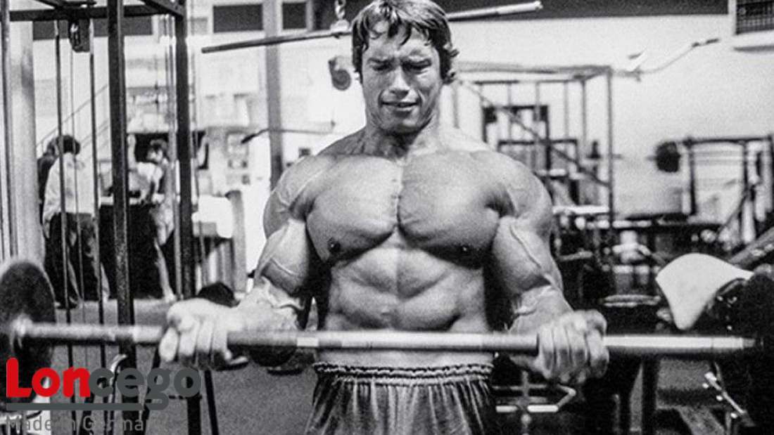 Arnold Schwarzenegger working out 1